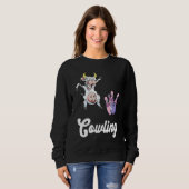 Funny Bowling Bowler Cow Strike Bowling Team Bowli Sweatshirt (Vorne ganz)