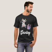 Funny Bowling Bowler Cow Strike Bowling Team Bowli T-Shirt (Vorne ganz)