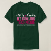 Funny Bowling Bowler My Bowling Technik T T-Shirt (Design vorne)