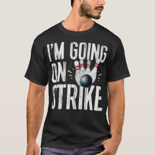 Funny Bowling Bowling Team geht auf Strike Buttone T-Shirt