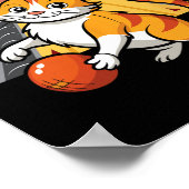 Funny Bowling Cat Pun Alley Cat  Poster (Ecke)