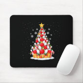 Funny Bowling Christmas Tree Lights Xmas For Men & Mousepad (Mit Mouse)