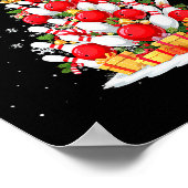 Funny Bowling Christmas Tree Lights Xmas For Men & Poster (Ecke)
