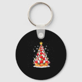 Funny Bowling Christmas Tree Lights Xmas For Men & Schlüsselanhänger (Vorderseite)