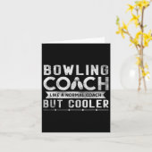 Funny Bowling Coach Definition Bowling Coach Karte (Gelbe Blume)