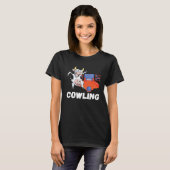 Funny Bowling Cow Bowler Strike Bowling Pin Bowlin T-Shirt (Vorne ganz)
