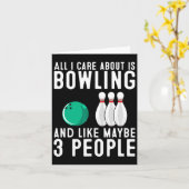 Funny Bowling Design Damen Kinder Bowling Lo Karte (Gelbe Blume)