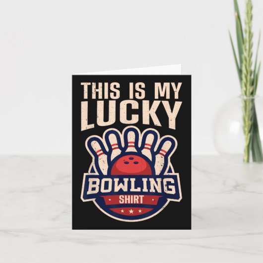 Funny Bowling Design Damen Kinder Bowling Lo Karte (Vorderseite)
