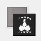 Funny Bowling Design Damen Kinder Bowling Lo Magnet (Vorderseite/Rückseite)