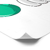 Funny Bowling Design Damen Kinder Bowling Lo Poster (Ecke)