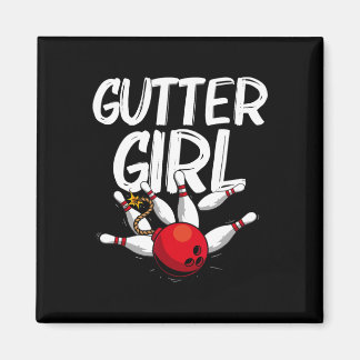 Funny Bowling Design for Girls Women Bowler Bowlin Magnet