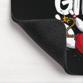 Funny Bowling Design for Girls Women Bowler Bowlin Mousepad (Ecke)