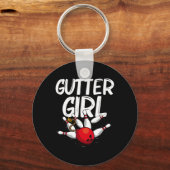Funny Bowling Design for Girls Women Bowler Bowlin Schlüsselanhänger (Vorderseite)