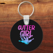 Funny Bowling Design For Girls Women Bowler Bowlin Schlüsselanhänger (Vorderseite)