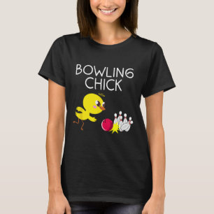 Funny Bowling Design for Girls Women Bowler Bowlin T-Shirt