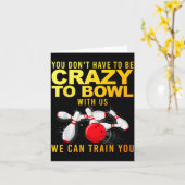 Funny Bowling Design For Men Women Kids Bowler Bow Karte (Gelbe Blume)