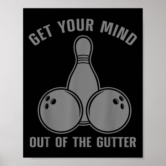 Funny Bowling Design For Men Women Kids Bowling Lo Poster (Vorne)