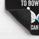 Funny Bowling Design Women Kids Bowler Bow Mousepad (Ecke)