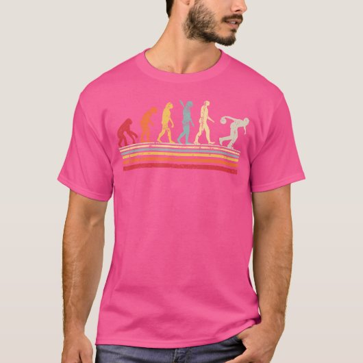 Funny Bowling Evolution der weiblichen T-Shirt (Vorderseite)