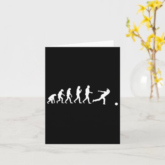 Funny Bowling Evolution Gift Bowler Sports Player Karte (Gelbe Blume)