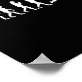 Funny Bowling Evolution Gift Bowler Sports Player Poster (Ecke)