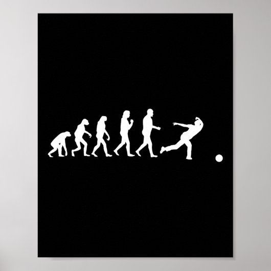 Funny Bowling Evolution Gift Bowler Sports Player Poster (Vorne)