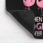 Funny Bowling Flamingo Mousepad (Ecke)