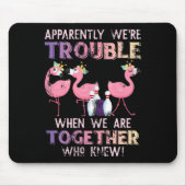 Funny Bowling Flamingo Mousepad (Vorne)