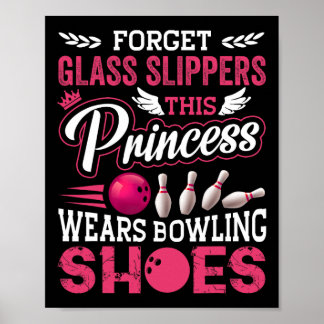 Funny Bowling for Women Girls Kinder Mama Ehefrau Poster