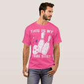 Funny Bowling Free Time Bowler Lover Player Dies I T-Shirt (Vorne ganz)