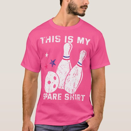 Funny Bowling Free Time Bowler Lover Player Dies I T-Shirt (Vorderseite)