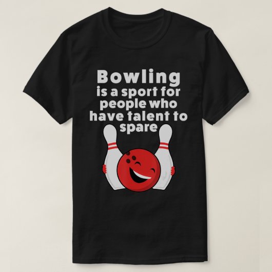 Funny Bowling für Frauen und Kinder T-Shirt (Design vorne)