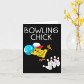 Funny Bowling Geschenk Frauen Niedlicher Bowling C Karte (Gelbe Blume)