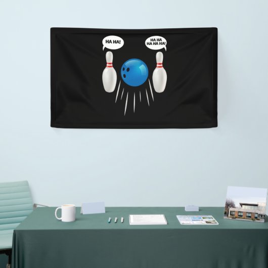 Funny Bowling - Geschenk für Bowlers Banner (Messeveranstaltung)