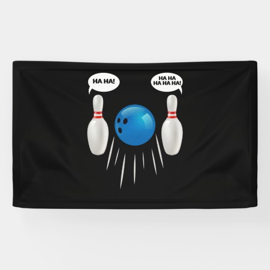 Funny Bowling - Geschenk für Bowlers Banner (Horizontal)