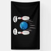 Funny Bowling - Geschenk für Bowlers Banner (Vertikal)