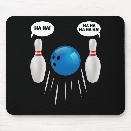 Funny Bowling - Geschenk für Bowlers Mousepad (Vorne)