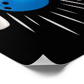 Funny Bowling - Geschenk für Bowlers Poster (Ecke)