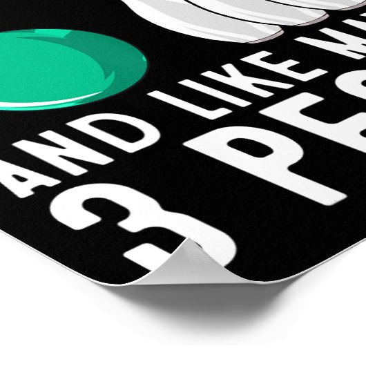 Funny Bowling Geschenk für Frauen Männer Cool Bowl Poster (Ecke)