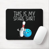 Funny Bowling Geschenk für Männer Frauen Cool Bowl Mousepad (Mit Mouse)