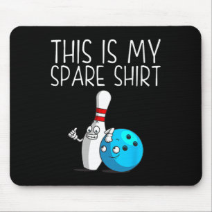 Funny Bowling Geschenk für Männer Frauen Cool Bowl Mousepad