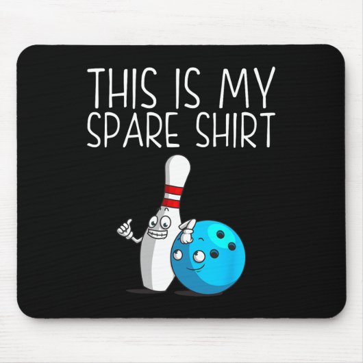 Funny Bowling Geschenk für Männer Frauen Cool Bowl Mousepad (Vorne)