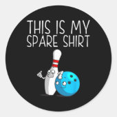 Funny Bowling Geschenk für Männer Frauen Cool Bowl Runder Aufkleber (Vorderseite)