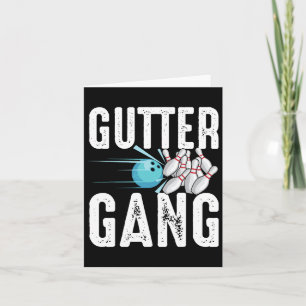 Funny Bowling Geschenk für Männer Frauen Cool Gutt Karte