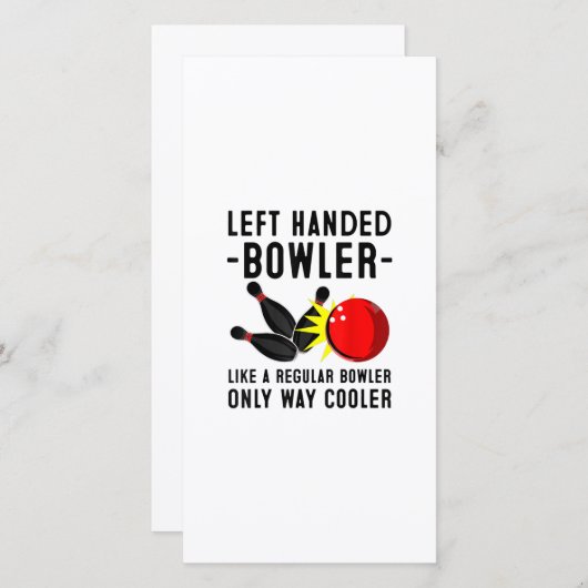 Funny Bowling Geschenk für Männer Frauen Cool Hand Dankeskarte (Vorne/Hinten)