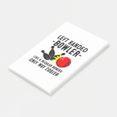 Funny Bowling Geschenk für Männer Frauen Cool Hand Post-it Klebezettel (angewinkelt)