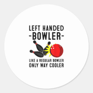 Funny Bowling Geschenk für Männer Frauen Cool Verl Runder Aufkleber