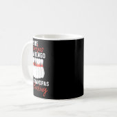 Funny Bowling Geschenk für Opa oder Vater Kaffeetasse (Vorderseite Links)