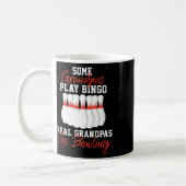 Funny Bowling Geschenk für Opa oder Vater Kaffeetasse (Links)