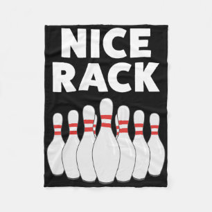 Funny Bowling Geschenk Shirt für Männer oder Vater Fleecedecke
